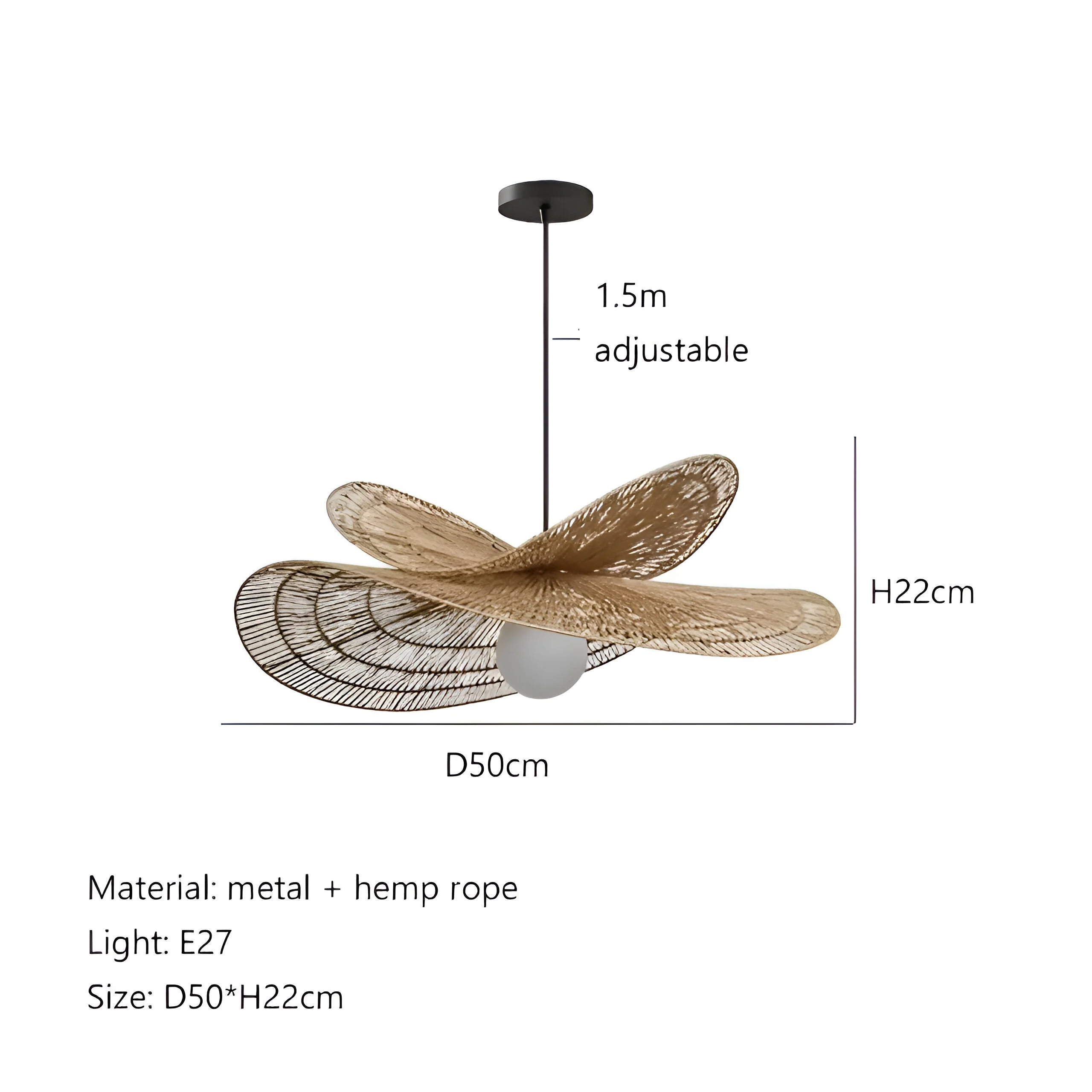 Zafiri - Boho Henneptouw Hanglamp - Image 16