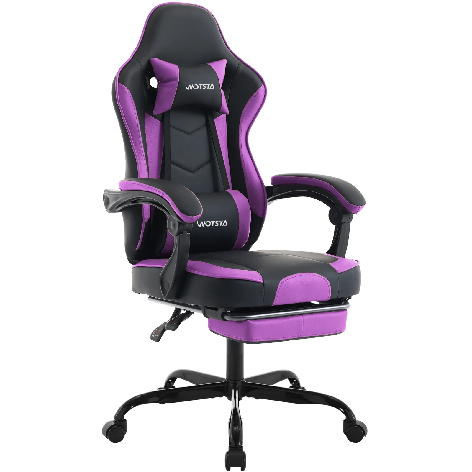 Zayrix - Gamingstoel met Voetsteun en Verstelbare Hoofd- en Lendensteun - Image 3