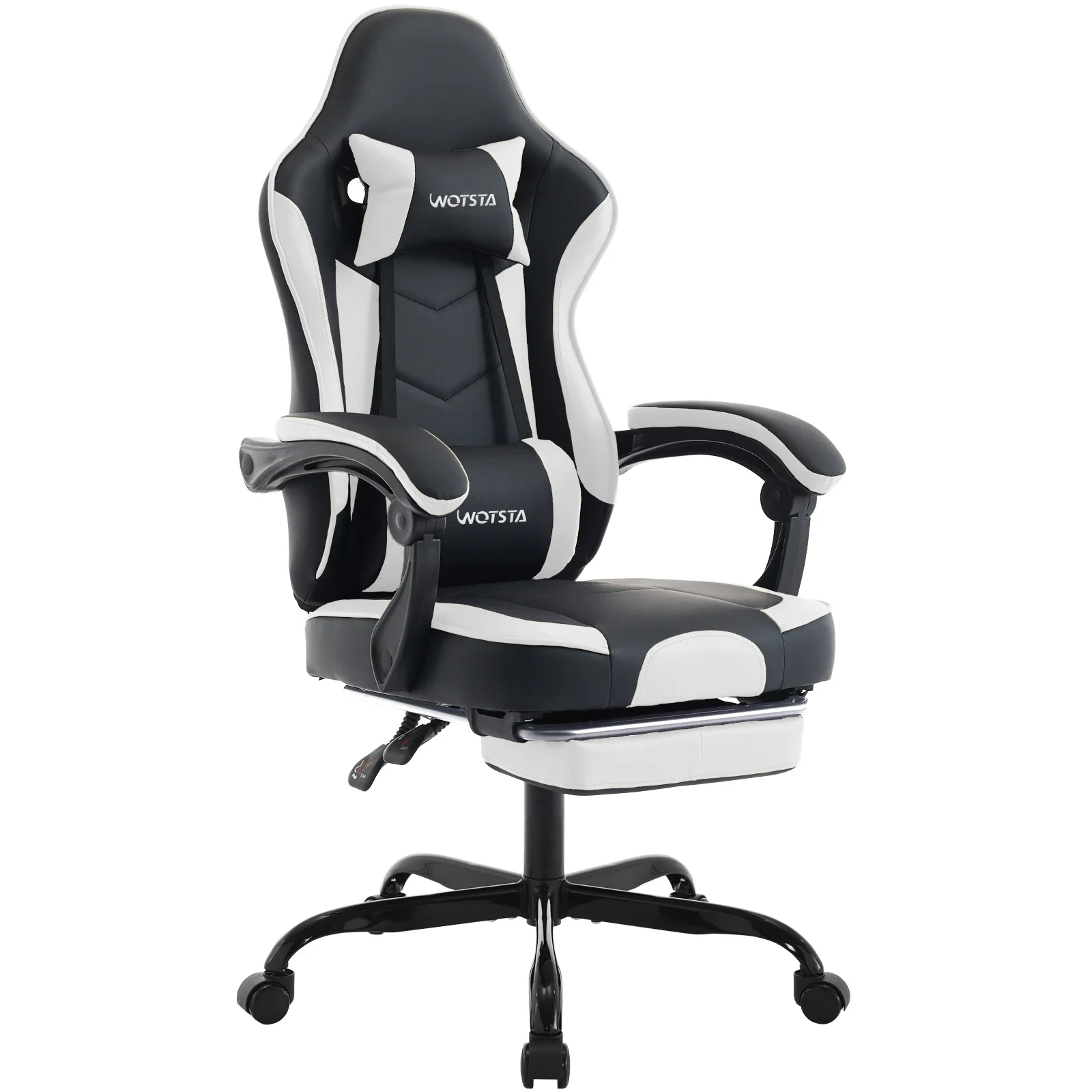 Zayrix - Gamingstoel met Voetsteun en Verstelbare Hoofd- en Lendensteun - Image 4