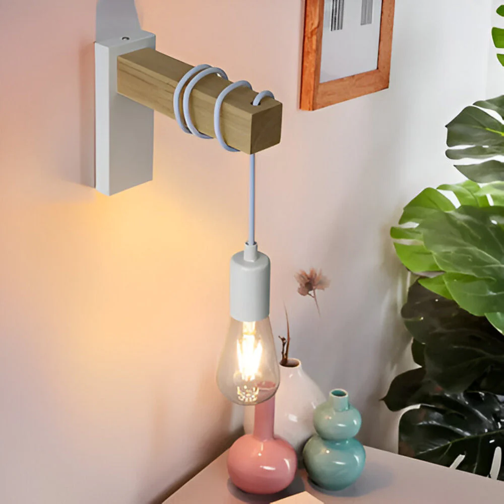 Zenara - Rustieke LED Wandlamp van Hout - Image 3