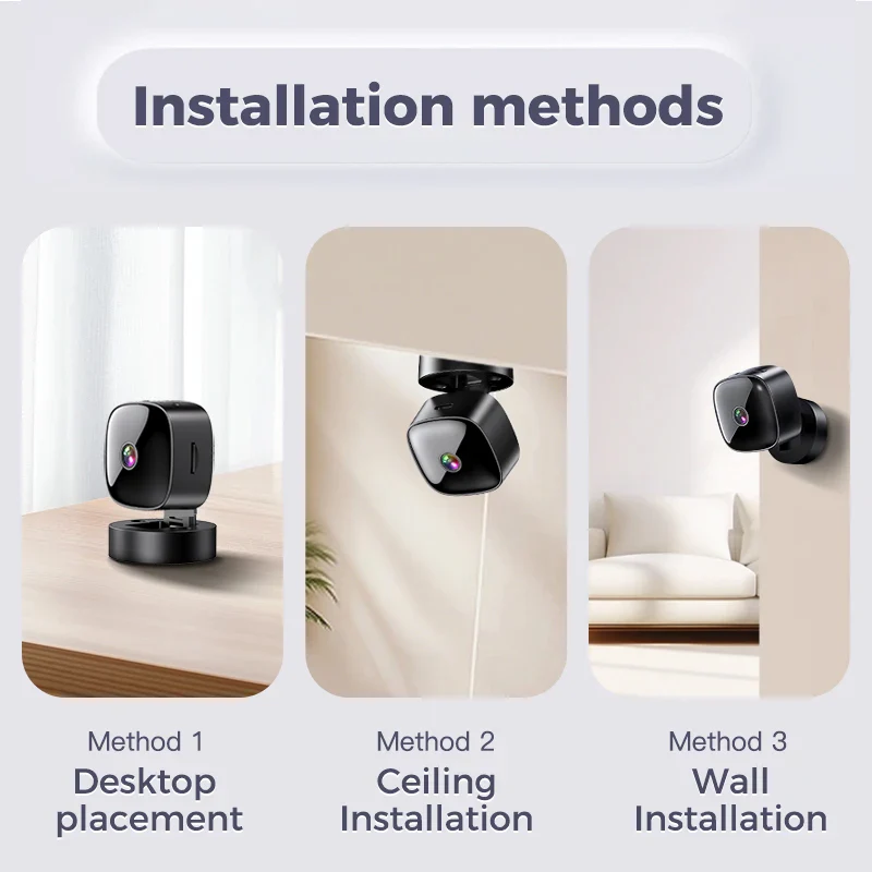Zenvaro – 360° Draaibare Wifi Mini Beveiligingscamera Met Nachtzicht - Image 7