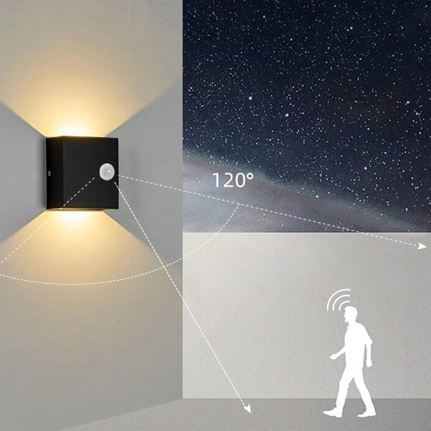 Zenvora – Minimalistische Vierkante LED Wandlamp - Image 5