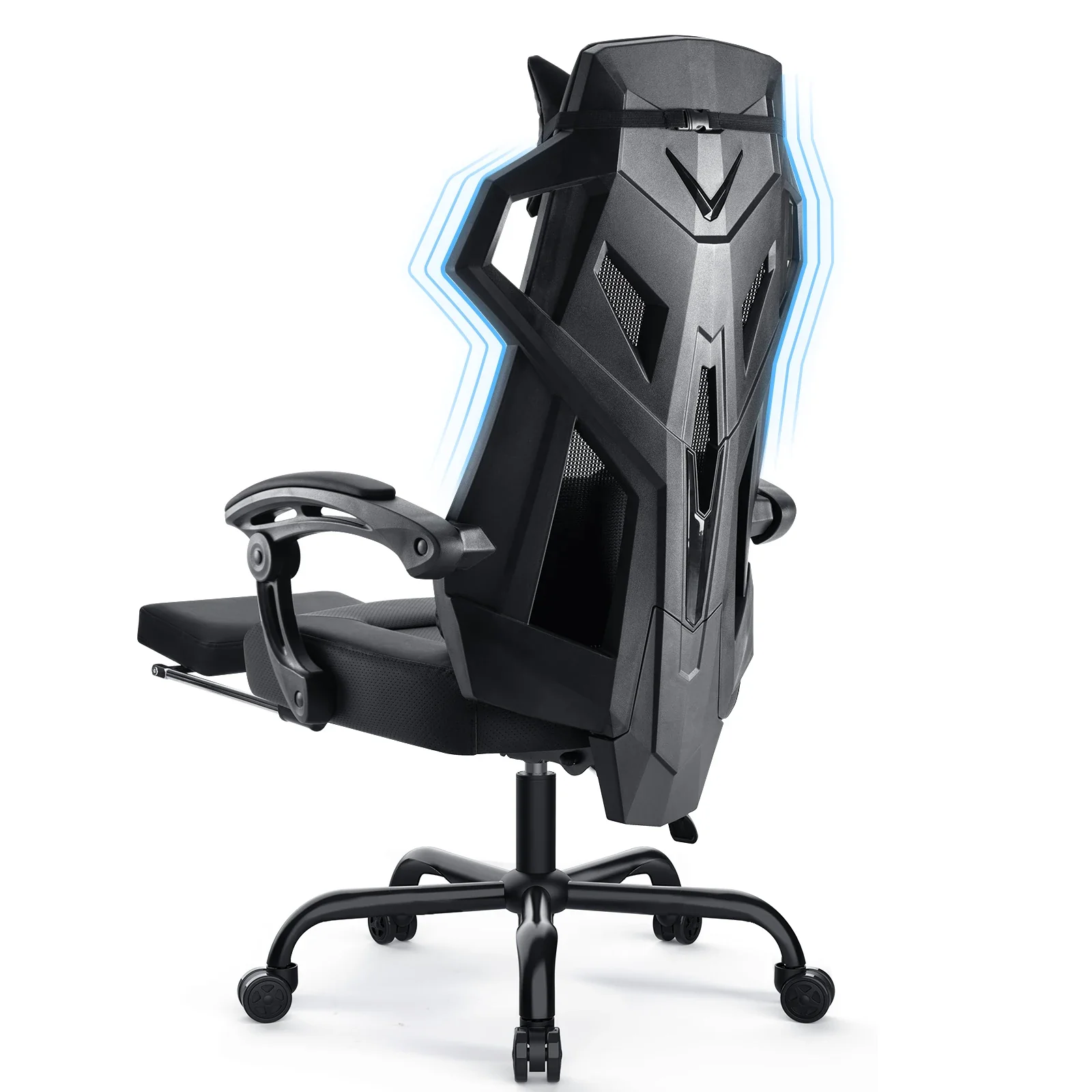 Zenvyro - Ergonomische Gaming Bureaustoel Met Hoofdsteun - Image 2