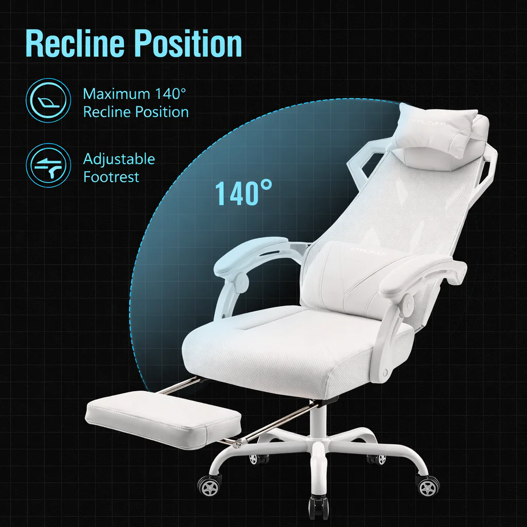 Zenvyro - Ergonomische Gaming Bureaustoel Met Hoofdsteun - Image 5