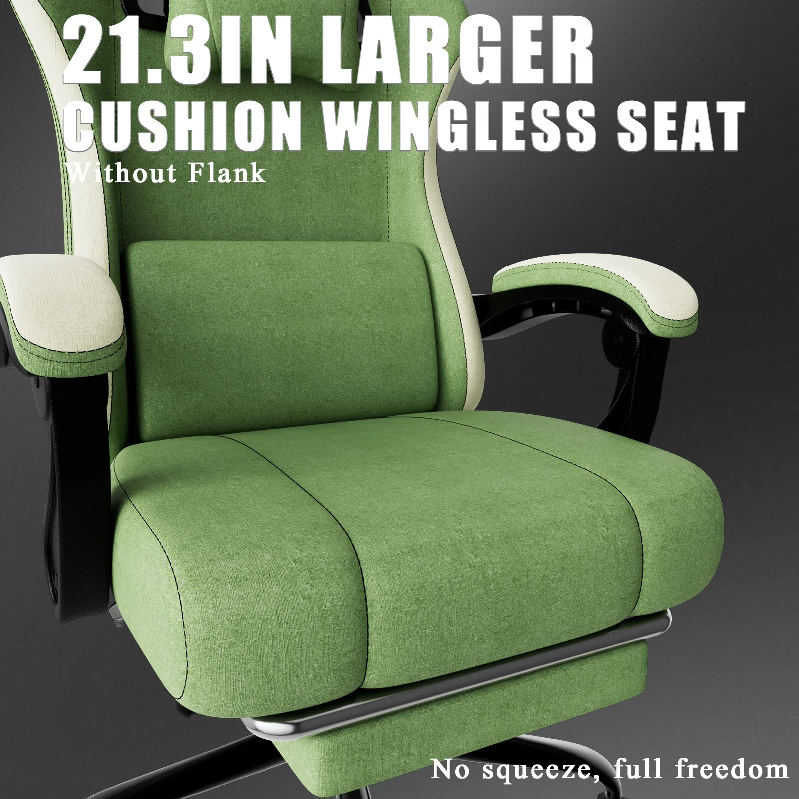 Zenvyron- Ergonomische Gaming Stoel Met Voetensteun En Lendensteun - Image 9