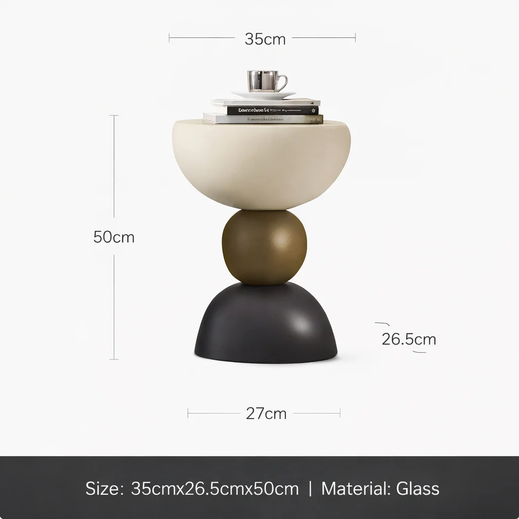Zerania – Imitatie Steen Bijzettafel Salontafel Modern - Image 9