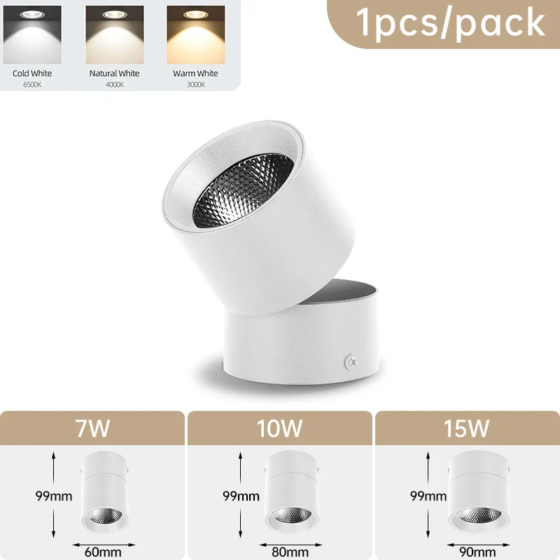 Zyphra - LED Opbouw Inbouwspot Tri Color Plafondlamp - Image 3