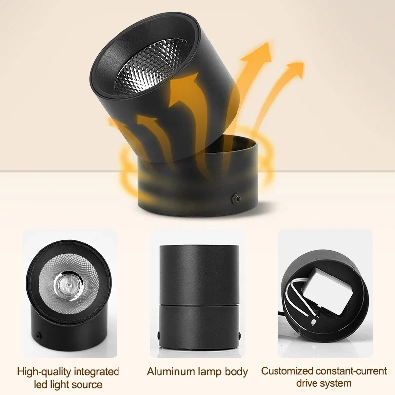 Zyphra - LED Opbouw Inbouwspot Tri Color Plafondlamp - Image 6