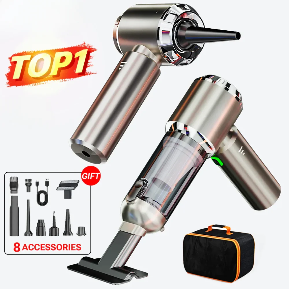 Zyphron – Draadloze Auto Handstofzuiger Met Blaasfunctie