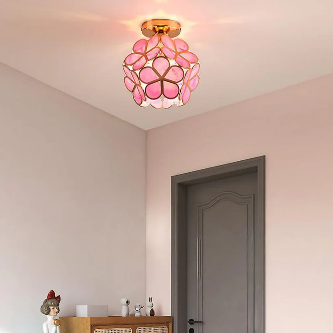 Zyvia - Luxe Glazen Bloemen Plafondlamp - Image 4