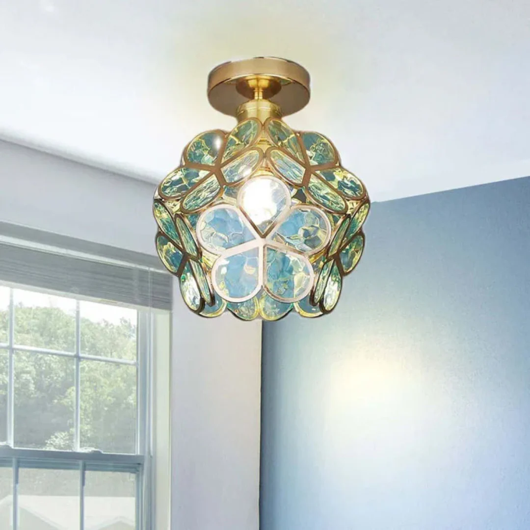 Zyvia - Luxe Glazen Bloemen Plafondlamp - Image 6
