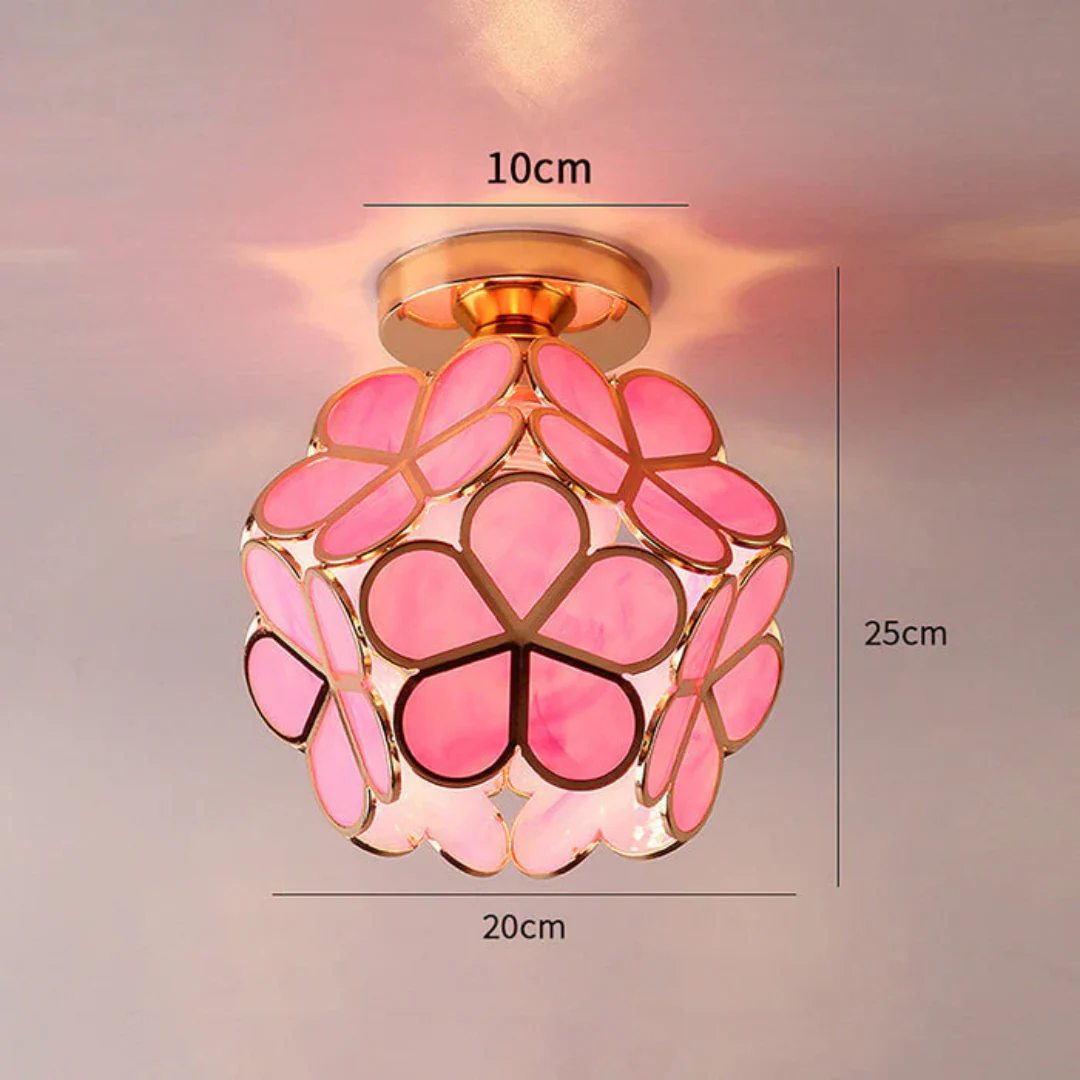 Zyvia - Luxe Glazen Bloemen Plafondlamp - Image 7