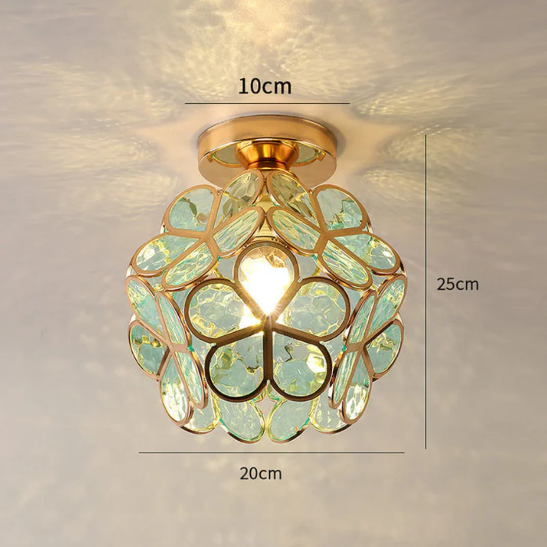 Zyvia - Luxe Glazen Bloemen Plafondlamp - Image 8
