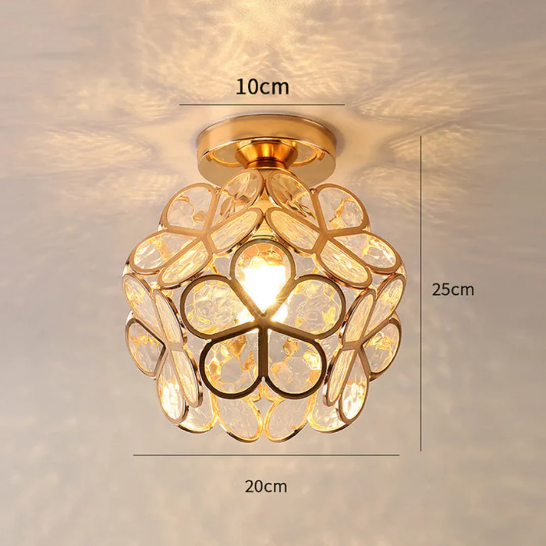 Zyvia - Luxe Glazen Bloemen Plafondlamp - Image 9